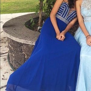 Blue prom dress